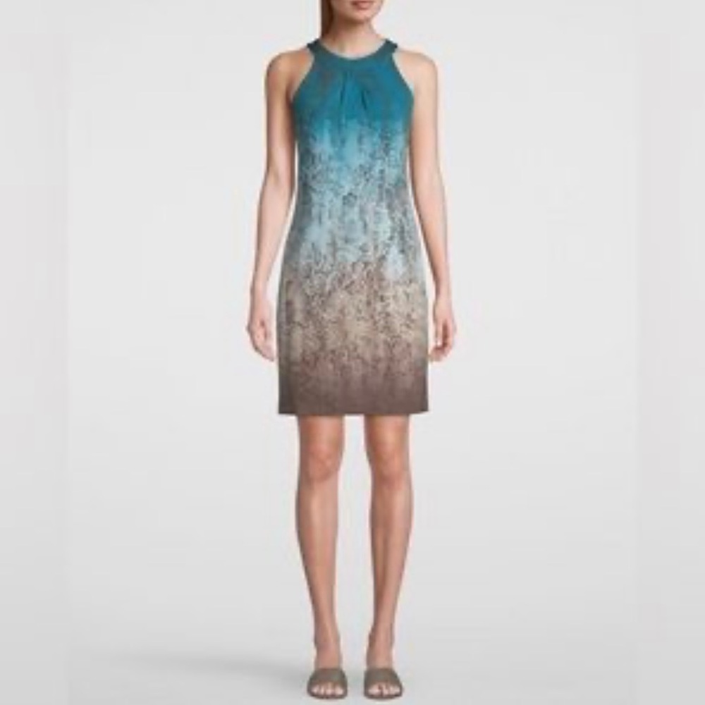 WHBM Snake Pattern Halter Dress